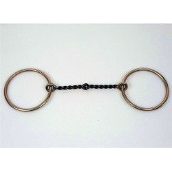 SS Twisted Wire Ring Snaffle Bit